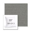Picture of Shelter Surf | Set of 2 | Sunbrella 22" Square Outdoor Throw Pillows with Premium Inserts
