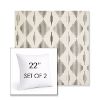 Picture of Spinner Diamond Onyx | Set of 2 | Sunbrella 22" Square Outdoor Throw Pillows with Premium Inserts