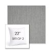 Picture of Switch Silver | Set of 2 | Sunbrella 22" Square Outdoor Throw Pillows with Premium Inserts