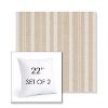 Picture of Tranquil Camel | Set of 2 | Sunbrella 22" Square Outdoor Throw Pillows with Premium Inserts