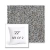 Picture of Tundra Atlantis | Set of 2 | Sunbrella 22" Square Outdoor Throw Pillows with Premium Inserts