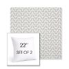 Picture of Underline Dove | Set of 2 | Sunbrella 22" Square Outdoor Throw Pillows with Premium Inserts