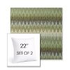 Picture of Valley Herbal | Set of 2 | Sunbrella 22" Square Outdoor Throw Pillows with Premium Inserts
