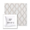 Picture of Voyage Dune | Set of 2 | Sunbrella 22" Square Outdoor Throw Pillows with Premium Inserts