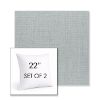 Picture of Willa Seaglass | Set of 2 | Sunbrella 22" Square Outdoor Throw Pillows with Premium Inserts