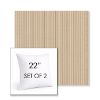 Picture of William Sand | Set of 2 | Sunbrella 22" Square Outdoor Throw Pillows with Premium Inserts