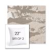 Picture of Yama Fuji | Set of 2 | Sunbrella 22" Square Outdoor Throw Pillows with Premium Inserts