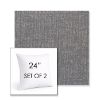 Picture of Abstraction Denim | Set of 2 | Sunbrella 24" Square Outdoor Throw Pillows with Premium Inserts