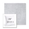 Picture of Boro Elegance | Set of 2 | Sunbrella 24" Square Outdoor Throw Pillows with Premium Inserts