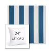 Picture of Cabana Regatta | Set of 2 | Sunbrella 24" Square Outdoor Throw Pillows with Premium Inserts