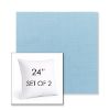 Picture of Canvas Air Blue | Set of 2 | Sunbrella 24" Square Outdoor Throw Pillows with Premium Inserts