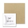 Picture of Canvas Heather Beige | Set of 2 | Sunbrella 24" Square Outdoor Throw Pillows with Premium Inserts