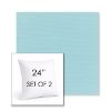 Picture of Canvas Mineral Blue | Set of 2 | Sunbrella 24" Square Outdoor Throw Pillows with Premium Inserts