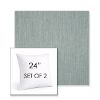 Picture of Cast Mist | Set of 2 | Sunbrella 24" Square Outdoor Throw Pillows with Premium Inserts