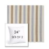 Picture of Costa Beachstone | Set of 2 | Sunbrella 24" Square Outdoor Throw Pillows with Premium Inserts