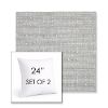 Picture of Embrace Pewter | Set of 2 | Sunbrella 24" Square Outdoor Throw Pillows with Premium Inserts
