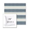 Picture of Excel Denim | Set of 2 | Sunbrella 24" Square Outdoor Throw Pillows with Premium Inserts