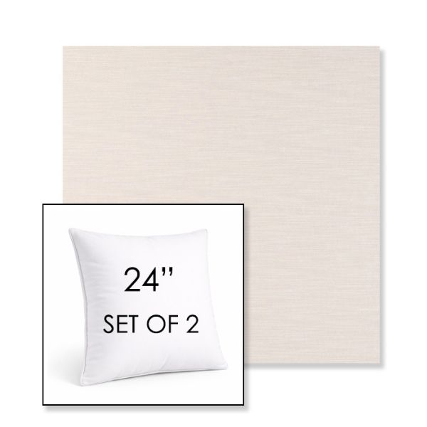 Picture of Exhale Cloud | Set of 2 | Sunbrella 24" Square Outdoor Throw Pillows with Premium Inserts