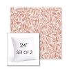 Picture of Exquisite Guava | Set of 2 | Sunbrella 24" Square Outdoor Throw Pillows with Premium Inserts