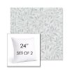 Picture of Exquisite Mist | Set of 2 | Sunbrella 24" Square Outdoor Throw Pillows with Premium Inserts