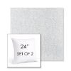 Picture of Frond Sky | Set of 2 | Sunbrella 24" Square Outdoor Throw Pillows with Premium Inserts