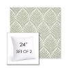 Picture of Linnaeus Spring | Set of 2 | Sunbrella 24" Square Outdoor Throw Pillows with Premium Inserts