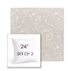 Picture of Mahalo Chino | Set of 2 | Sunbrella 24" Square Outdoor Throw Pillows with Premium Inserts