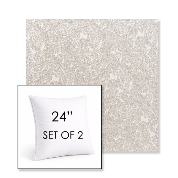 Picture of Mahalo Chino | Set of 2 | Sunbrella 24" Square Outdoor Throw Pillows with Premium Inserts
