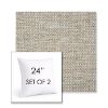 Picture of Mainstreet Dove | Set of 2 | Sunbrella 24" Square Outdoor Throw Pillows with Premium Inserts