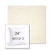 Picture of Margo Snow | Set of 2 | Sunbrella 24" Square Outdoor Throw Pillows with Premium Inserts