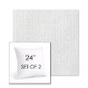 Picture of Momento Snow | Set of 2 | Sunbrella 24" Square Outdoor Throw Pillows with Premium Inserts