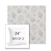 Picture of Nantucket Suntan | Set of 2 | Sunbrella 24" Square Outdoor Throw Pillows with Premium Inserts