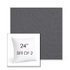 Picture of Natte Charcoal Chine | Set of 2 | Sunbrella 24" Square Outdoor Throw Pillows with Premium Inserts