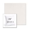 Picture of Nova Parchment | Set of 2 | Sunbrella 24" Square Outdoor Throw Pillows with Premium Inserts