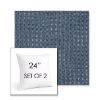 Picture of Nurture Indigo | Set of 2 | Sunbrella 24" Square Outdoor Throw Pillows with Premium Inserts