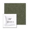 Picture of Odette Fern | Set of 2 | Sunbrella 24" Square Outdoor Throw Pillows with Premium Inserts