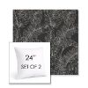 Picture of Palma Shadow | Set of 2 | Sunbrella 24" Square Outdoor Throw Pillows with Premium Inserts
