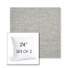 Picture of Piazza Pebble | Set of 2 | Sunbrella 24" Square Outdoor Throw Pillows with Premium Inserts