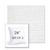 Picture of Piazza White | Set of 2 | Sunbrella 24" Square Outdoor Throw Pillows with Premium Inserts