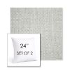Picture of Pique Cloud | Set of 2 | Sunbrella 24" Square Outdoor Throw Pillows with Premium Inserts