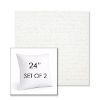 Picture of Platform Salt | Set of 2 | Sunbrella 24" Square Outdoor Throw Pillows with Premium Inserts