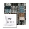 Picture of Pop Fizz | Set of 2 | Sunbrella 24" Square Outdoor Throw Pillows with Premium Inserts