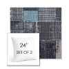 Picture of Pop Patch | Set of 2 | Sunbrella 24" Square Outdoor Throw Pillows with Premium Inserts