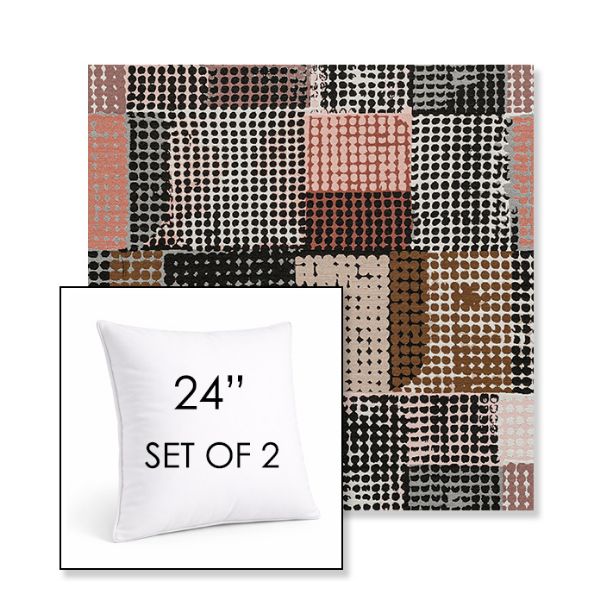 Picture of Pop Tart | Set of 2 | Sunbrella 24" Square Outdoor Throw Pillows with Premium Inserts