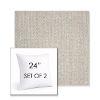 Picture of Posh Pebble | Set of 2 | Sunbrella 24" Square Outdoor Throw Pillows with Premium Inserts