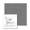 Picture of Proof Slate | Set of 2 | Sunbrella 24" Square Outdoor Throw Pillows with Premium Inserts