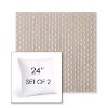 Picture of Royale Silk | Set of 2 | Sunbrella 24" Square Outdoor Throw Pillows with Premium Inserts