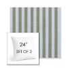 Picture of Sail Away Aloe | Set of 2 | Sunbrella 24" Square Outdoor Throw Pillows with Premium Inserts