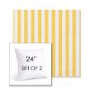 Picture of Sail Away Sunflower | Set of 2 | Sunbrella 24" Square Outdoor Throw Pillows with Premium Inserts