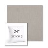 Picture of Savane Grey | Set of 2 | Sunbrella 24" Square Outdoor Throw Pillows with Premium Inserts